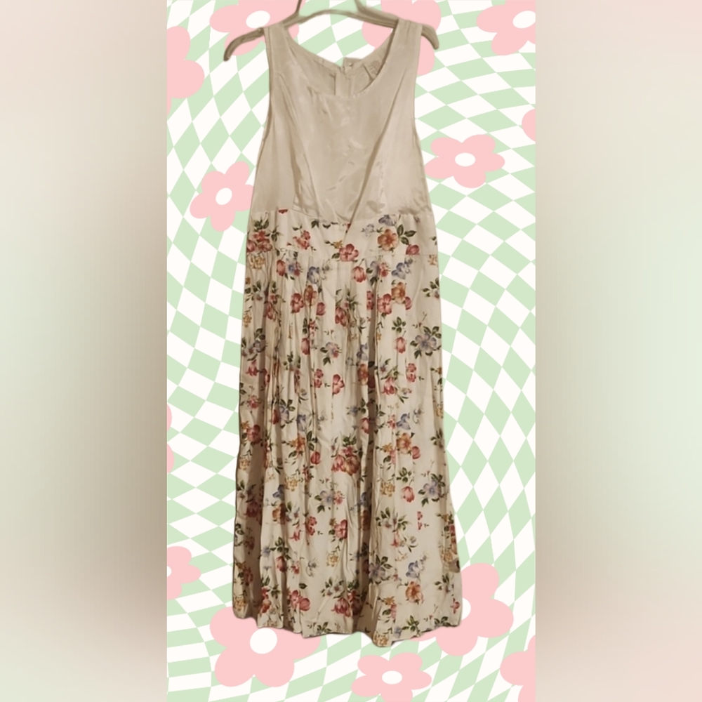 Silk flowery dress